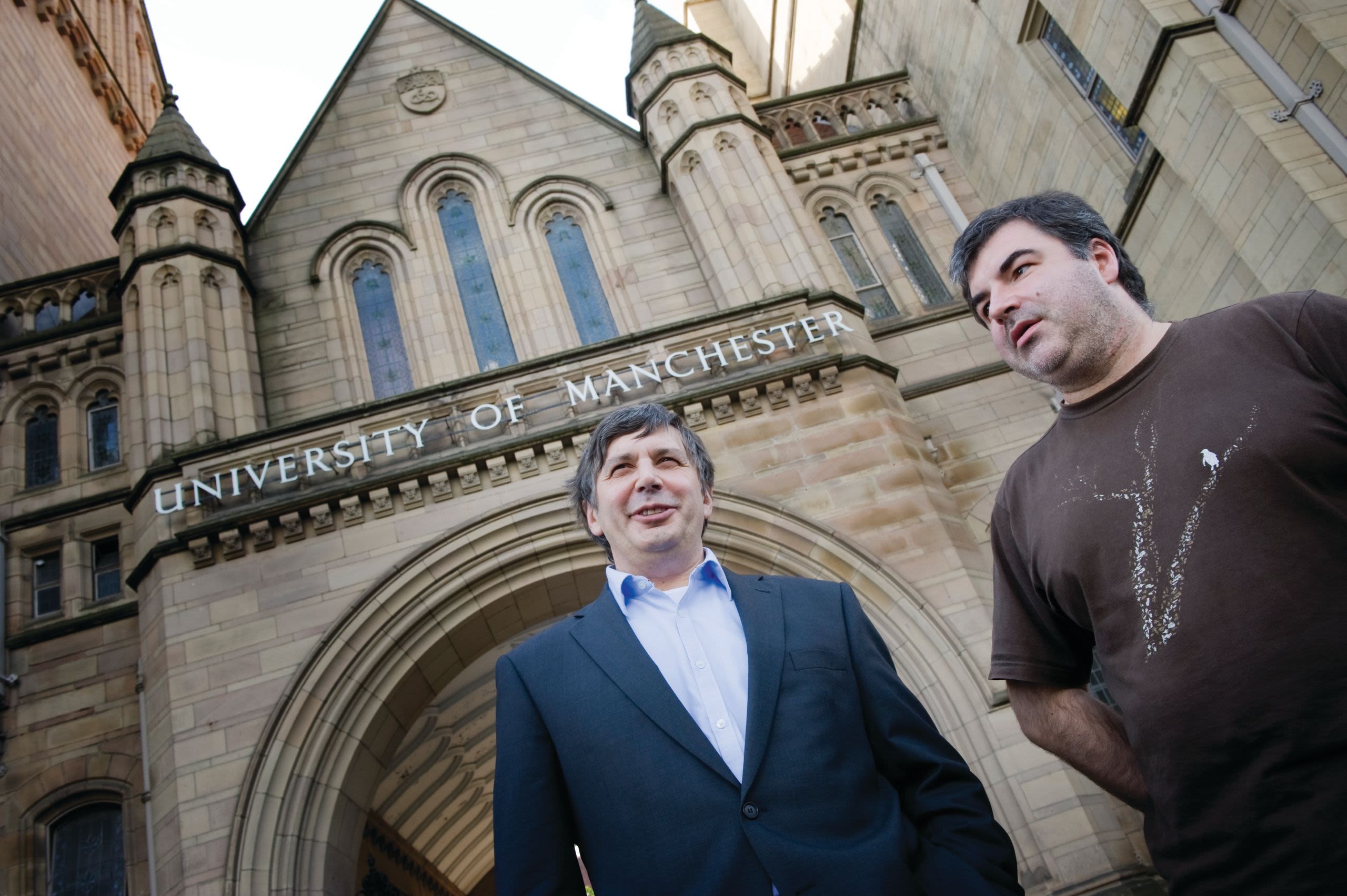 Professors Andre Geim and Sir Kostya Novoselov